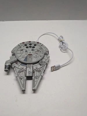 Star Wars Millennium Falcon Wireless Light Up Phone Charger Pad Apple Android - Image 1 of 4