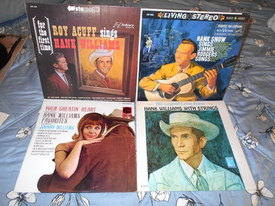 Roy Acuff sings Hank Williams with Strings Hank Snow Jimmie Rodgers Songs LP Lot - Image 1 of 2