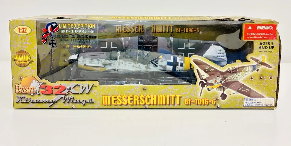 Ultimate Soldier 21st Century Toys Fighter Plane Messerschmitt Bf-109g-6 1 32