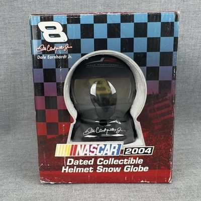 Casco Globo de Nieve Dale Earnhardt Jr 2004 NASCAR Coleccionable Fechado Trevco Negro Foto 1 de 4
