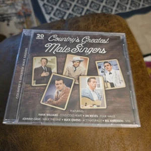 Country's Greatest Male Singers 20 Songs CD Hank Williams - Jim Reeves & More - Picture 1 of 2
