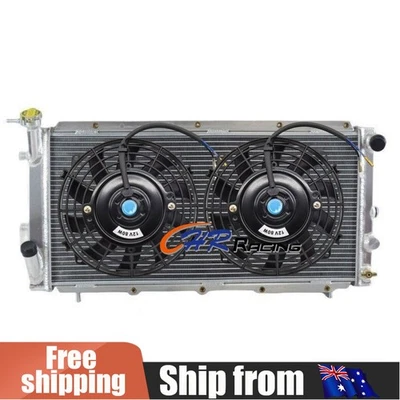 Radiador de aluminio para Subaru Leone Loyale EA81 EA82 1,8 L + manual ventilador 1985-1994 Foto 1 de 4