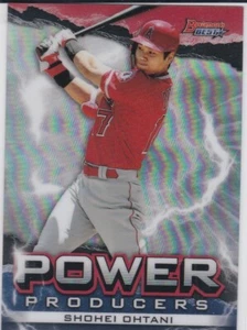 Tarjeta de béisbol ÁNGEL SHOHEI OHTANI Power Producers BOWMAN'S BEST REFRACTOR INSERT - Imagen 1 de 2