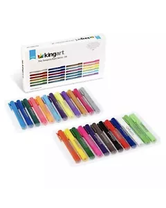 Kingart® Thin Tempera Paint Sticks Washable Bright Lightfast Colors Set of 24 - Picture 1 of 7