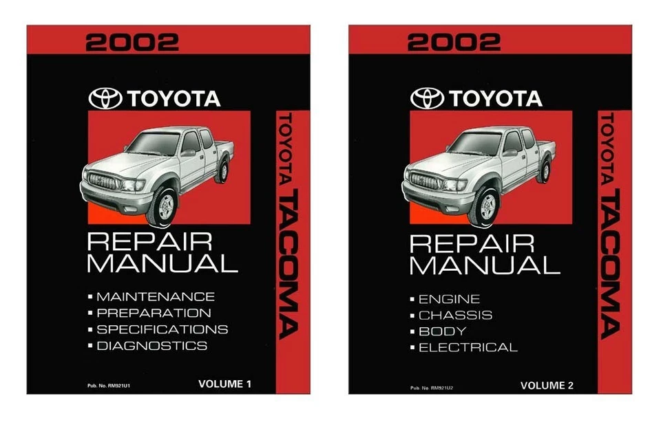 Toyota Tacoma 2002 taller manual de reparación libro motor transmisión OEM Foto 1 de 4
