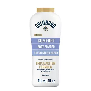 Poudre pour le corps Gold Bond Ultimate Comfort 10 oz Lot de 1 formule sans talc - Photo 1/9