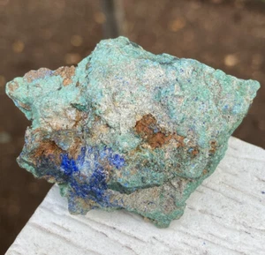MALACHIT & AZURIT Druzy seltenes natürliches Kristallmineral STAR OF CONGO Mine 2 Zoll - Bild 1 von 5