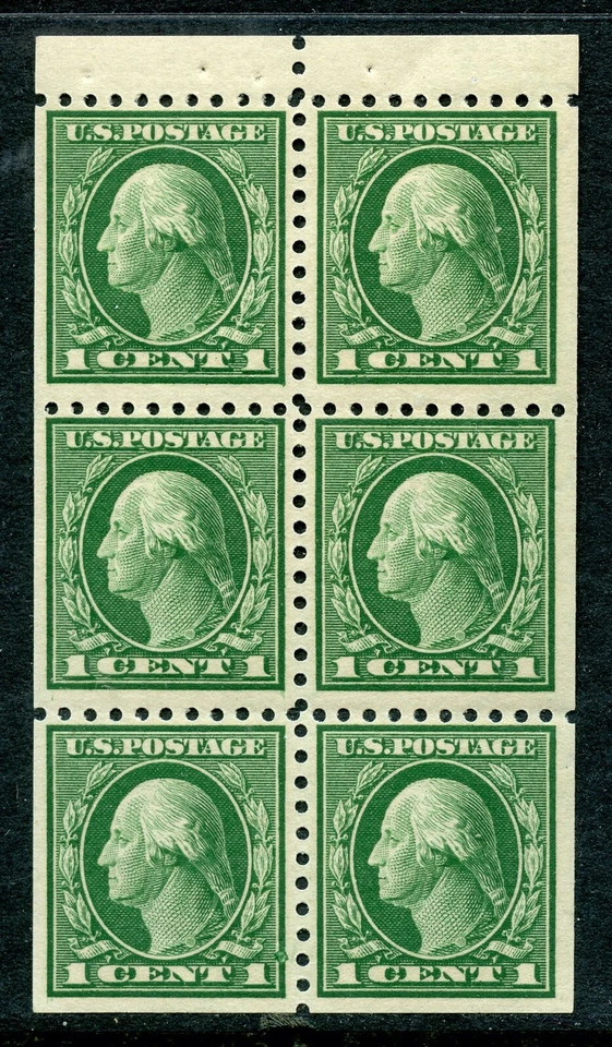 US Scott 424d perf.10 Washington Mint NH  pane of 6 - Image 1 of 1