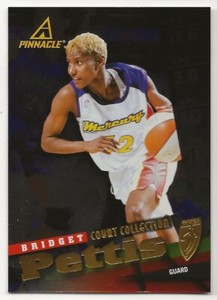 1998 Pinnacle WNBA Basketball Bridget Pettis - Mercury - Court Collection #14