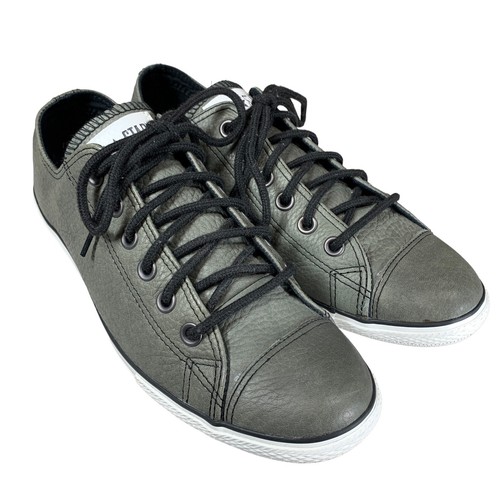 Scarpe sneakers basse Converse Chuck Taylor All Star uomo 8 donna 10 pelle grigia