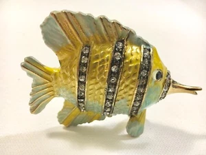Caja de baratijas con joyas de peces tropicales - Imagen 1 de 3