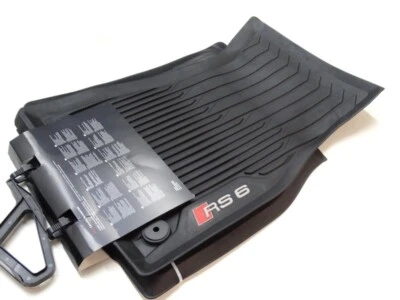 Tappetini in gomma originali Audi RS6 C8 4K tappetini in gomma tappetini anteriori + posteriori