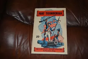 Seltenes Fort Ticonderoga illustriertes Geschichtsbuch des Fort Frederick Bay 1950er - Bild 1 von 3