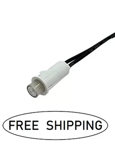 (1x) 12-14VAC/DC  80mA -1/2" Clear Incandescent Panel Mount Indicator - 6" Leads - Picture 1 of 2