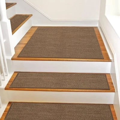 防滑楼梯着陆地毯木制台阶室内楼梯着陆垫方形2... — 第 1/4 张图片