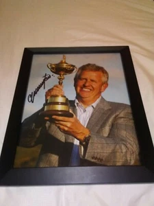 Colin Montgomerie PGA Golf Signed Ryder Cup Trophy 11x14 Framed Photo  - Picture 1 of 2