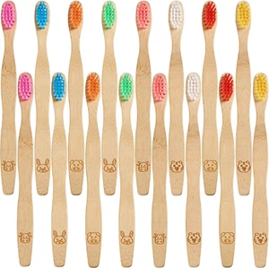 16 Pcs Kids Bamboo Toothbrush Soft Bristle Natural Toothbrush Wooden for Kids... - Picture 1 of 1