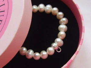 Thomas Sabo pearl & recycled silver charm bracelet : SMALL - Picture 1 of 11