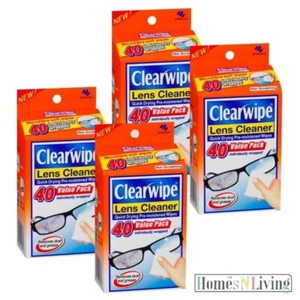 Clearwipe Lens Cleaner, Pre Moist Glasses Cleaning Wipes 40 x 2 - Picture 1 of 1