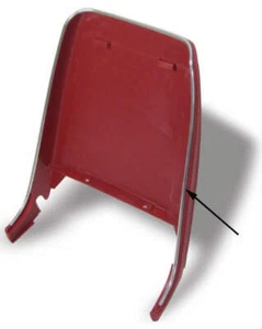 1973-81 FIREBIRD MOLDED BUCKET SEAT BACK CHROME PIPING - Picture 1 of 1