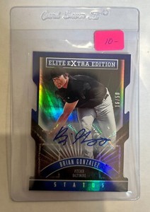 2015 Panini Elite Extra Edition Status Brian Gonzalez Auto Card