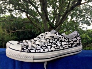 converse femme basse fleuri