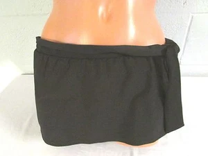 Tommy Bahama Pearl Solids Skirted Hipster Tie Side Swim Bottom Black 1X NWT - Picture 1 of 4