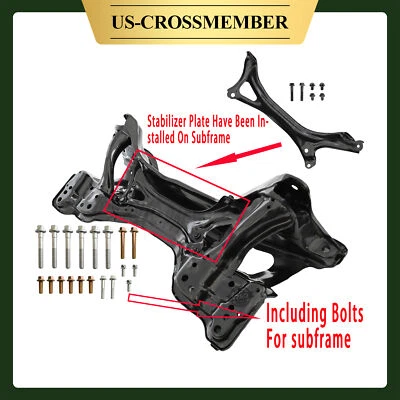 Submarco de base de motor travesaño delantero para Honda Civic con pernos 96-00 Foto 1 de 4