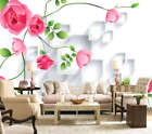 The Chinese Rose Pink 3D Full Wall Mural Photo Wallpaper Print Home Kids Decor
