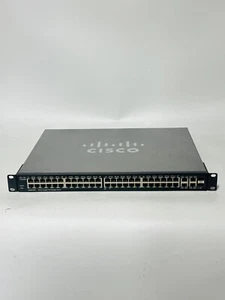 Cisco SG300-52P 52-Port Gigabit PoE+ Managed Switch | Layer 3 | 375W PoE Budget - Picture 1 of 3