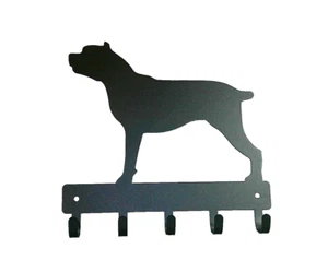 Hund Silhouette Metall Schlüsselleine Ständer 9 Zoll breit 5 Haken - Bild 1 von 6