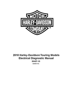 Printed Electrical Diagnostic Manual EDM 2010 Harley Electra Glide Classic FLHTC - Picture 1 of 19