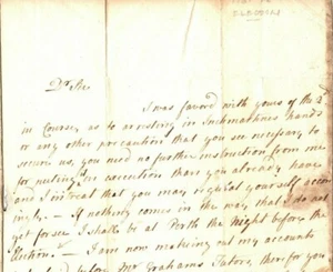 GB ESCOCIA Cubierta 1761 *DUNDEE* Matasellos Carta Histórica Elecciones Perth EP54 - Imagen 1 de 6