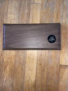 Porta Carte da Gioco Con Sottobicchieri Vinile Look Legno - Foto 1 di 6