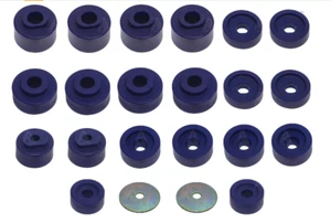 Complete Front & Rear, Upper & Lower Body Mount Bushing Kit 22 pcs (2 Front posi - Foto 1 di 8