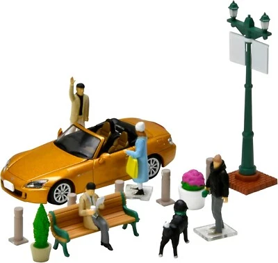 Tomica Limited Vintage Diocolle Honda S2000 Urban Street Figure Set Car Model - Image 1 of 4