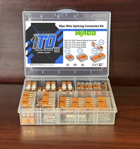 WAGO Hebelmuttern 55-teiliges Drahtspleißverbinder-Set mit Koffer - Bild 1 von 15