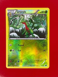 Juego de cartas coleccionables Pokémon Grovyle blanco y negro 7/116 plasma congelación holograma inverso 2013 LP - Imagen 1 de 2