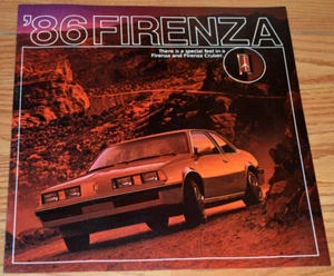Oldsmobile Firenza 1986 anuncio impreso de distribuidor original 86 - Imagen 1 de 1