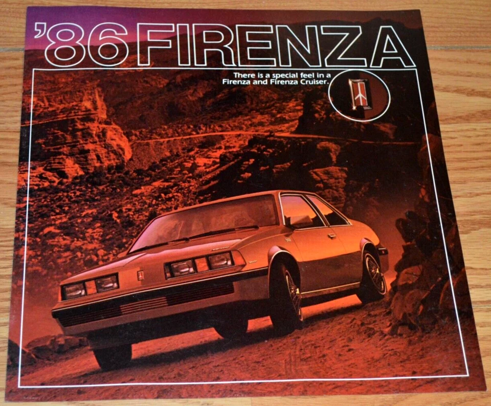 1986 OLDSMOBILE FIRENZA ORIGINAL DEALER ADVERTISEMENT PRINT AD 86 - Image 1 of 1