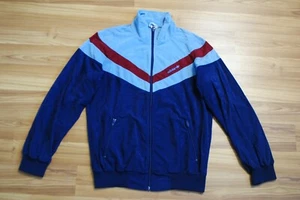 1980s ADIDAS JACKET VINTAGE TRIACETAT MAN SIZE D48 (S) MADE IN WEST GERMANY TOP - Picture 1 of 6