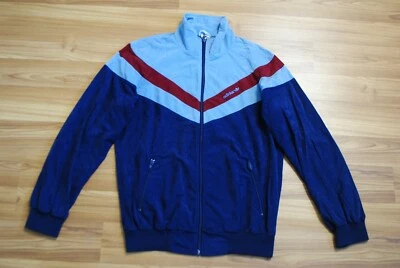 1980s ADIDAS JACKET VINTAGE TRIACETAT MAN SIZE D48 (S) MADE IN WEST GERMANY TOP - Image 1 of 4