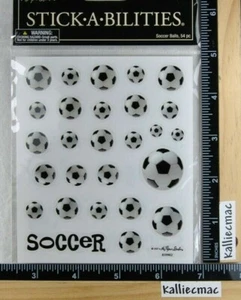 Stickabilities The Paper Studio SOCCER Stickers 2 Strips - Picture 1 of 4