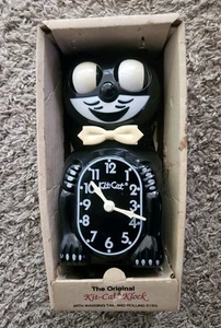 The Original Kit-Cat Klock Black Kitty Cat Clock Made in the USA Vintage - Picture 1 of 14