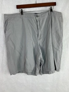 Men's Marc Anthony Gray Linen Blend Elastic Back 9'' Weekend Shorts XX Large - Picture 1 of 2