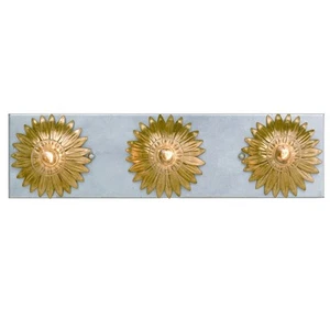 Crystorama Lighting Group 503-SA Broche 3 Light 18"W Vanity Strip - Gold - Picture 1 of 5