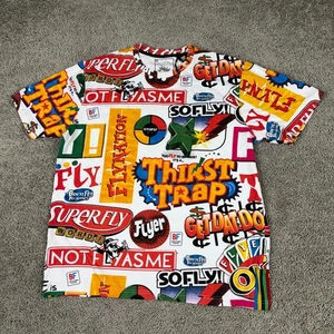 Born Fly Shirt Herren 2XL weiß bunt Allover Grafik Durstfalle Streetwear - Bild 1 von 11