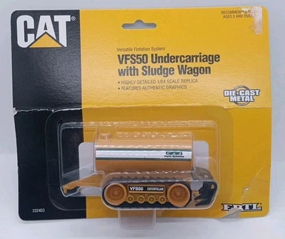 1995 Vintage ERTL CAT VFS50 Undercarriage with Sludge Wagon 1/64 - Image 1 of 2