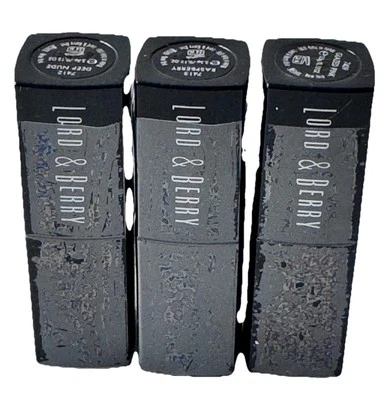 Lápiz labial Lord & Berry Intensity 7409, 7415 y 7412 X 0,12 oz NUEVO sellado 3 piezas Foto 1 de 3