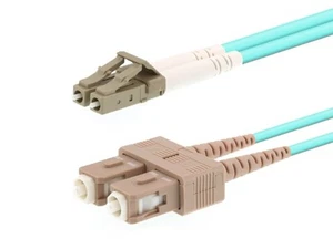 OM3 | 25 Meters | SC to LC | Multi-mode Fiber | Aqua | 50/125 | Networx - Picture 1 of 8